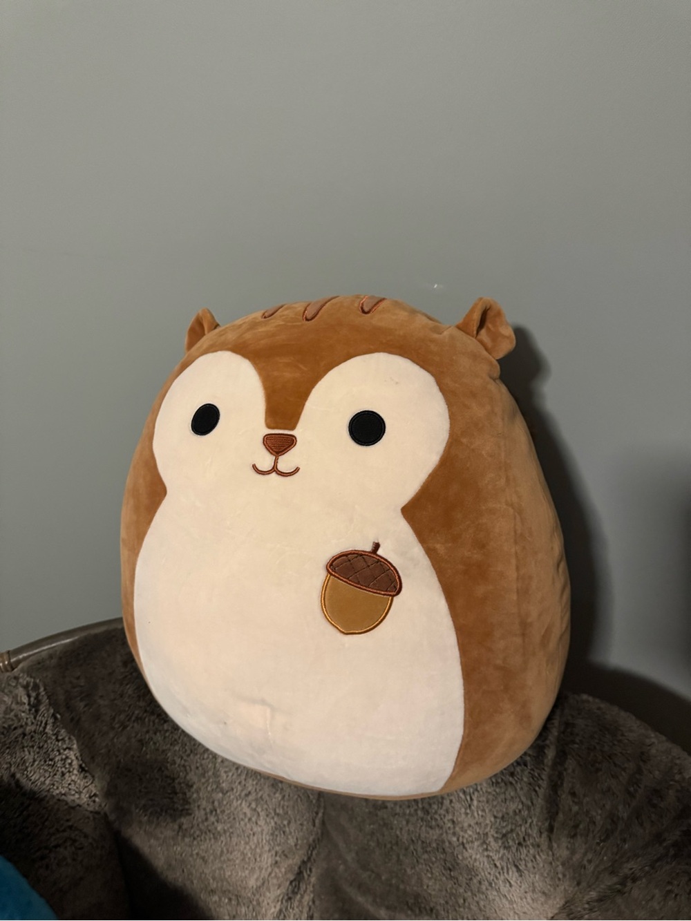 Squishmallows Brown and White Acorn Plush